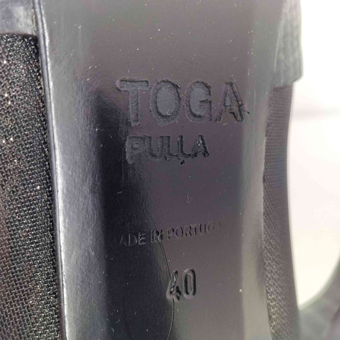 トーガプルラ TOGA PULLA メタルヒール レザーパンプス レディース 40