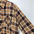 ジェーシーペニー JC Penney 60-70s QUILTED SHIRT 襟芯 マドラスチェック キルティング フランネルシャツ メンズ import:XL