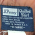 ジェーシーペニー JC Penney 60-70s QUILTED SHIRT 襟芯 マドラスチェック キルティング フランネルシャツ メンズ import:XL