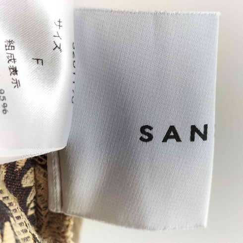 SANSeLF jacquard flower dress sanw21 レディース FREE