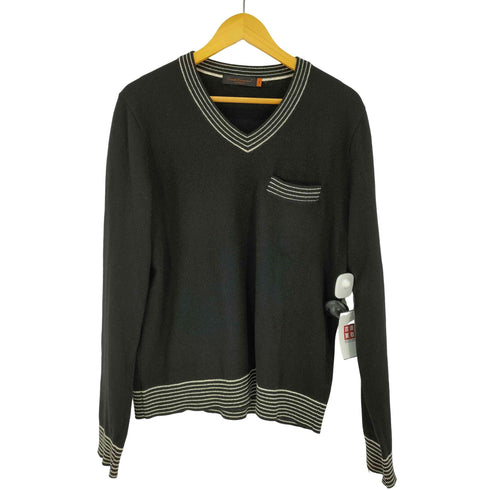 アンダーカバー UNDERCOVER Undercoverism カシミヤ100% Vネック ボーダー ニット メンズ JPN:3