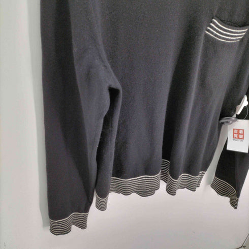 アンダーカバー UNDERCOVER Undercoverism カシミヤ100% Vネック ボーダー ニット メンズ JPN:3