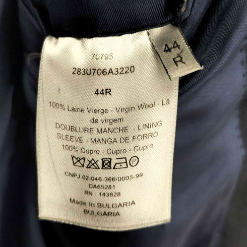ディオール Dior Uniforme ウール 2Bテーラードジャケット メンズ 44R
