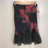 BETSEY JOHNSON. Y2K シルク切替 レース フラワープリント スカート レディース