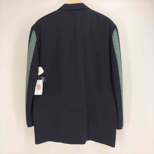 コムデギャルソンオム COMME des GARCONS HOMME 95AW 金文字タグ 田中オム サイドツイードラインデザイン3Bテーラードジャケット メンズ JPN:M