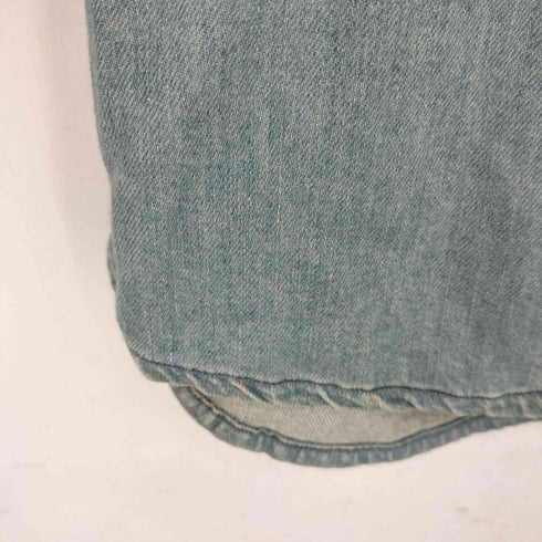 ノーアイディー NO ID. ノーカラーデニム L/S デニムウエスタンシャツ メンズ 1