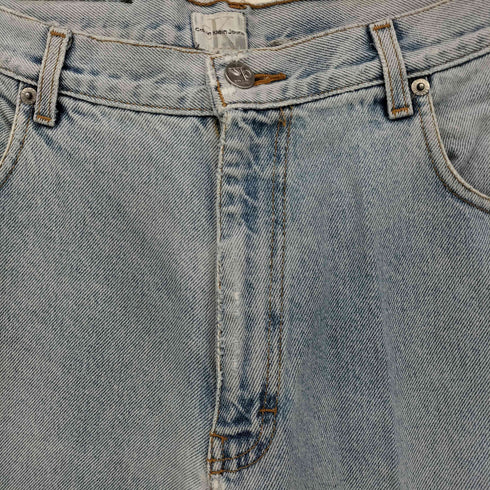 カルバンクラインジーンズ Calvin Klein Jeans 90-00S USA製 アイスブルー ストレート テーパード デニム メンズ US:34-35