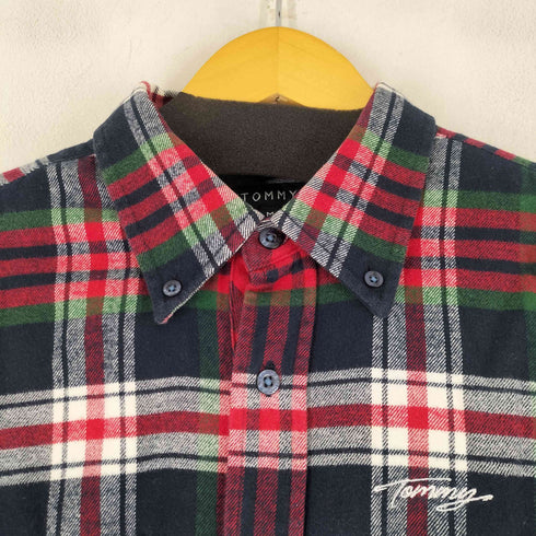 トミーヒルフィガー TOMMY HILFIGER L/S BD ヘビーネルシャツ メンズ JPN:M