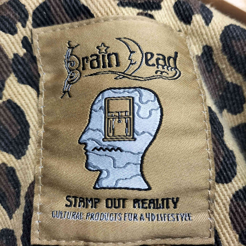 ブレインデッド BRAIN DEAD Cropped Chore Jacket Leoaprd メンズ import:XL