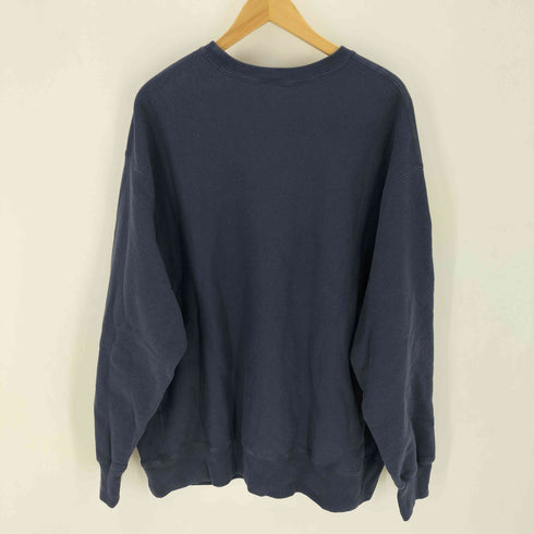 ミンナノ MIN-NANO REVERSE WEAVE プリントロゴ クルーネックスウェット メンズ XXL