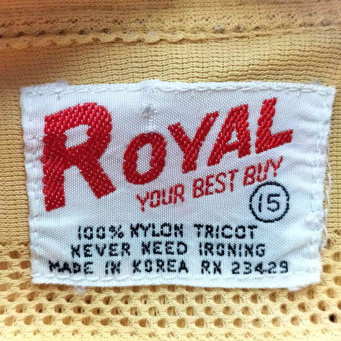 ROYAL 韓国製 70S~80S メッシュ S/S シャツ メンズ 15