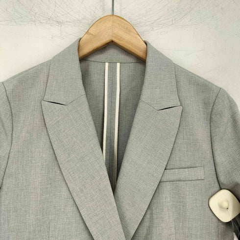 ノーリーズソフィー NOLLEY’S sophi ウォッシャブルドライシャンブレーショートジャケット レディース JPN:36