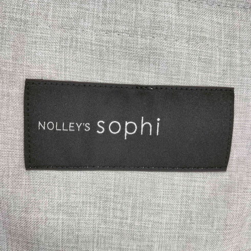 ノーリーズソフィー NOLLEY’S sophi ウォッシャブルドライシャンブレーショートジャケット レディース JPN:36
