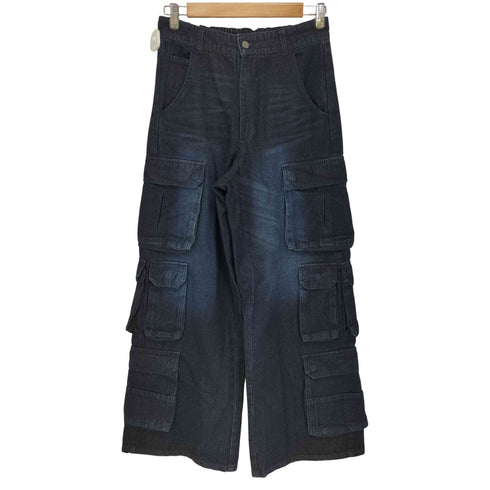クレイル CLEL 3D Many Pocket Denim Cargo Pants / 3Dメニーポケット デニムカーゴパンツ メンズ JPN:S