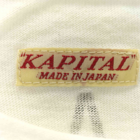 キャピタル KAPITAL WAPI SABI プリントクルーネックTシャツ メンズ L