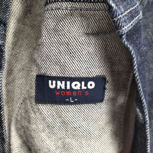 ユニクロ UNIQLO 紺タグ OLD デニムトラッカージャケット レディース L