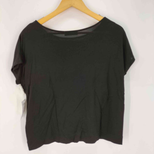 グリーンレーベルリラクシング GREEN LABEL RELAXING フレンチスリーブクルーネックカットソー レーヨン100 レディース