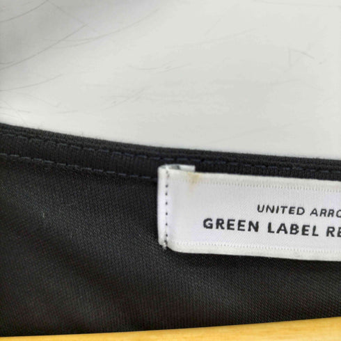 グリーンレーベルリラクシング GREEN LABEL RELAXING フレンチスリーブクルーネックカットソー レーヨン100 レディース