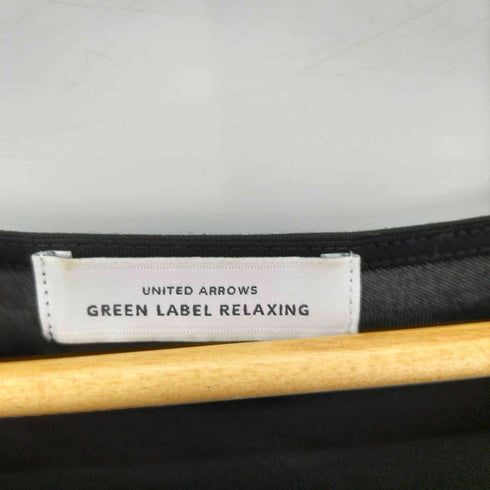 グリーンレーベルリラクシング GREEN LABEL RELAXING フレンチスリーブクルーネックカットソー レーヨン100 レディース