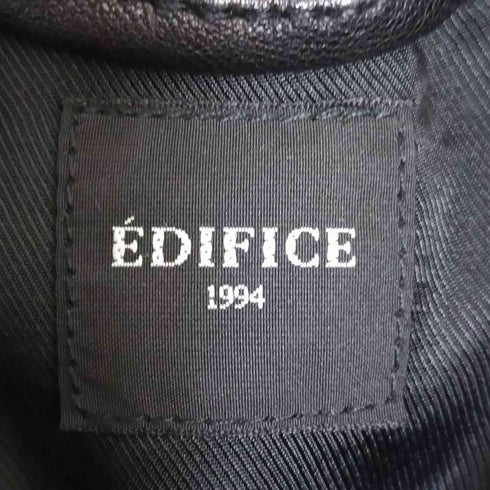 エディフィス EDIFICE ネイキッドラムレザー ワンピースカラーシャツ メンズ JPN:M