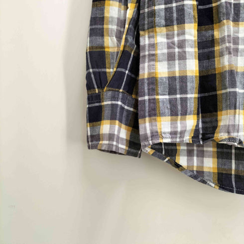 アーペーセー A.P.C. コットン リネン チェック L/S ボタンダウン シャツ メンズ import:S