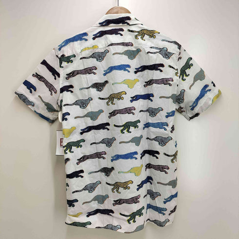 ピーエスポールスミス PS Paul Smith アニマル 総柄 S/S オープンカラー シャツ メンズ import:M