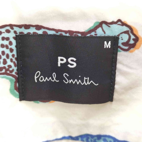 ピーエスポールスミス PS Paul Smith アニマル 総柄 S/S オープンカラー シャツ メンズ import:M