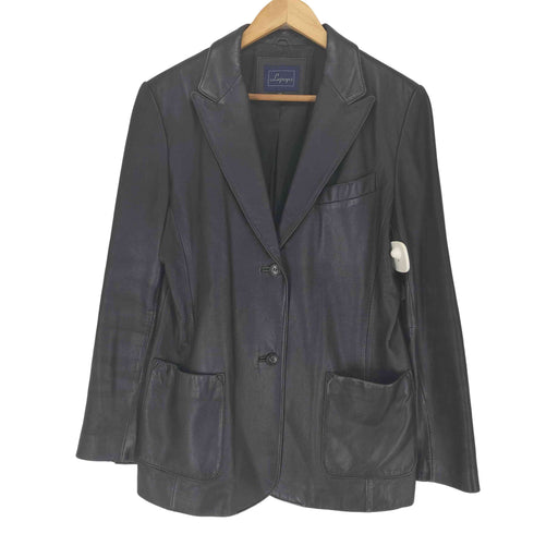Lepops lamb leather ラムレザー2Bテーラードジャケット レディース 11