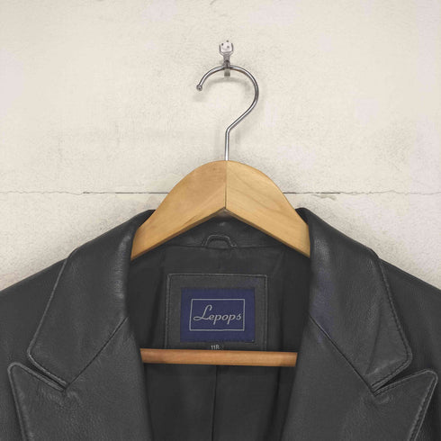 Lepops lamb leather ラムレザー2Bテーラードジャケット レディース 11
