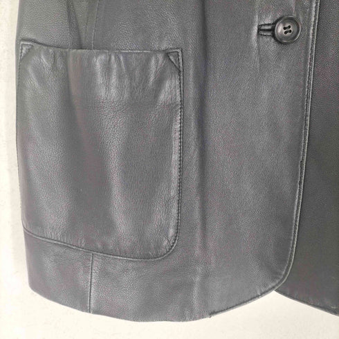 Lepops lamb leather ラムレザー2Bテーラードジャケット レディース 11
