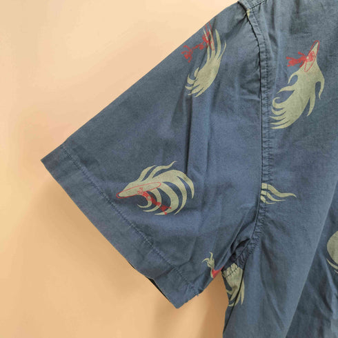 ポーラー POLER サーフ 総柄 S/S レギュラーカラー シャツ メンズ import:S