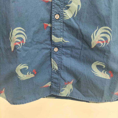 ポーラー POLER サーフ 総柄 S/S レギュラーカラー シャツ メンズ import:S