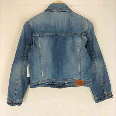 アバクロンビーアンドフィッチ Abercrombie & Fitch クロップドデニムトラッカージャケット Y2K レディース M