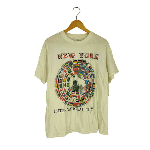 90S EVANSボディ 全国旗 シングルステッチ S/S Tシャツ メンズ import:XL