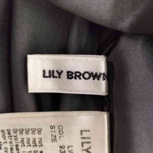 リリーブラウン Lily Brown リーフフロッキードレス レディース 0