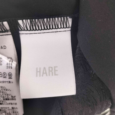 ハレ HARE ジャガードレースアップシャツ レディース FREE