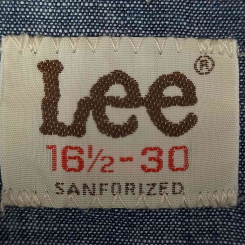 リー Lee 復刻 SANFORIZED サンフォライズド デニム シャンブレー ウエスタン L/S シャツ メンズ 16 1/2