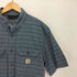 カーハート Carhartt LOOSE FIT MIDWEIGHT SHORT SLEEVE PLAID SHIRT メンズ import:M
