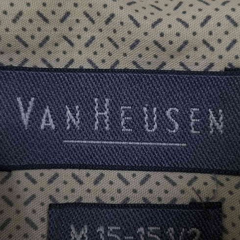 ヴァンヒューゼン VAN HEUSEN 90S 韓国製 総柄 ボタンダウン S/S シャツ メンズ import:M