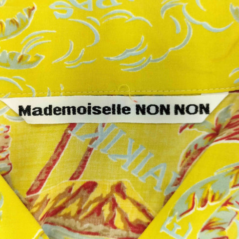 マドモアゼルノンノン mademoiselle NON NON S/S レーヨン アロハシャツ レディース JPN:M