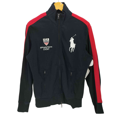 ポロバイラルフローレン Polo by RALPH LAUREN 90S ビッグポニー 刺繍 ダブルジップ トラックジャケット メンズ import:S