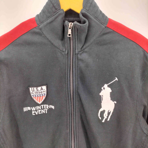 ポロバイラルフローレン Polo by RALPH LAUREN 90S ビッグポニー 刺繍 ダブルジップ トラックジャケット メンズ import:S