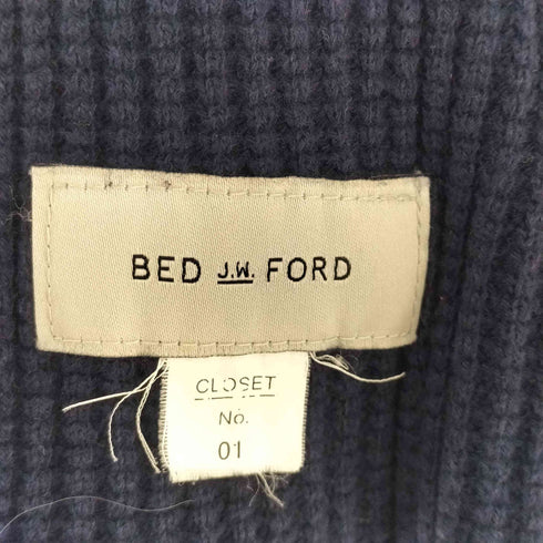 ベッドフォード BED J.W. FORD ヘンリーネックワッフルサーマルカットソー メンズ 1