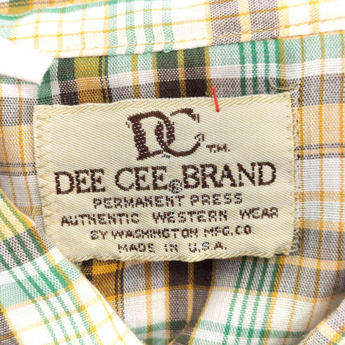 DEE CEE 70S S/S チェック ウエスタンシャツ メンズ 15 1/2