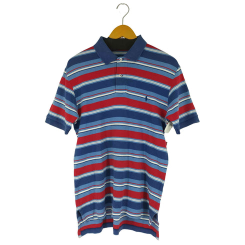 ポロバイラルフローレン Polo by RALPH LAUREN スモールポニー刺繍 S/S ボーダー ポロシャツ メンズ JPN:L
