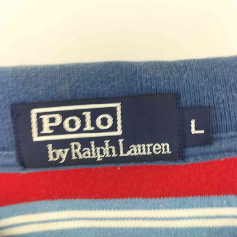 ポロバイラルフローレン Polo by RALPH LAUREN スモールポニー刺繍 S/S ボーダー ポロシャツ メンズ JPN:L