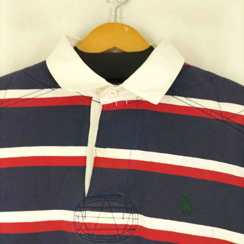 ポロバイラルフローレン Polo by RALPH LAUREN スモールポニー刺繍 L/S ボーダー ラガーシャツ メンズ