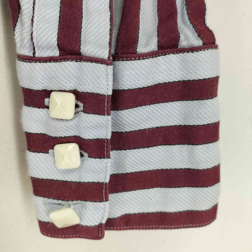 mari&makky L/S ストライプ ウエスタンシャツ レディース