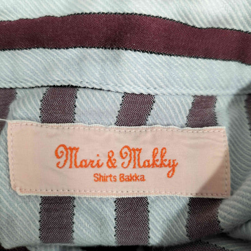 mari&makky L/S ストライプ ウエスタンシャツ レディース