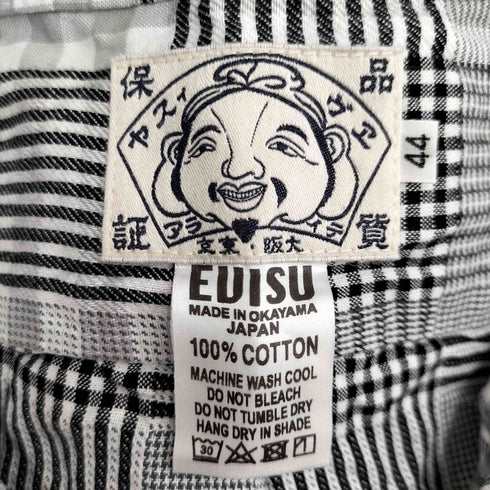 エヴィス EVISU S/S ハーフボタン プルオーバーシャツ メンズ JPN:44
